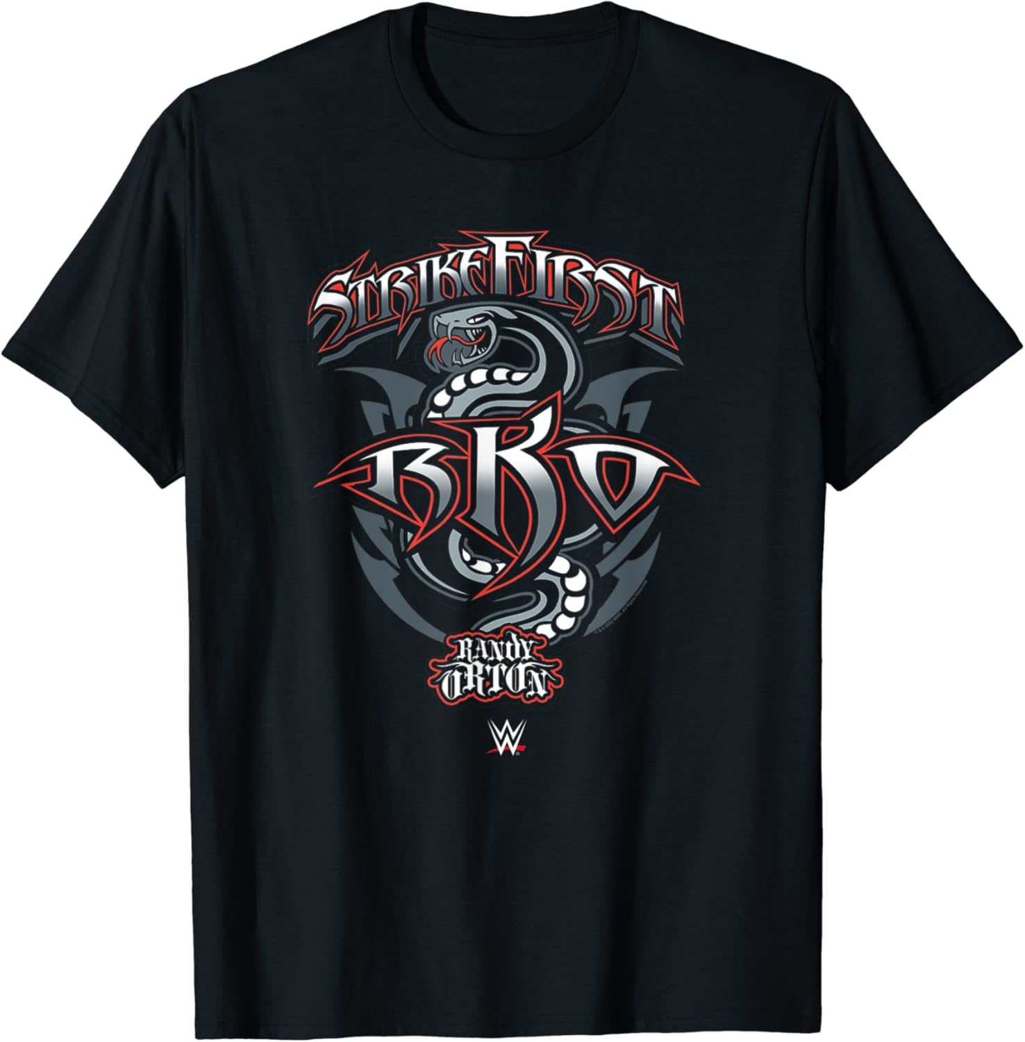 WWE Randy Orton Strike First RKO TShirt Amazon.co.uk Fashion